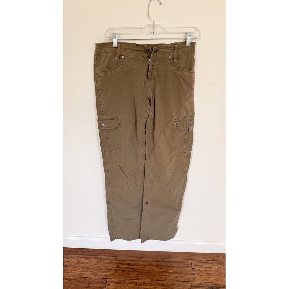 Kuhl Brown Cargo Hiking Pants Womens 8 Regular Vintage Patina Dye Outdoor Hike